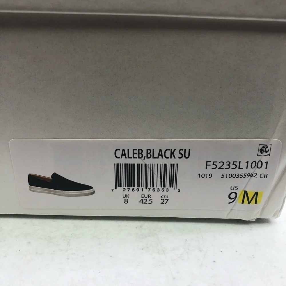VINCE Men’s Caleb Black Luxury Slip On Loafers